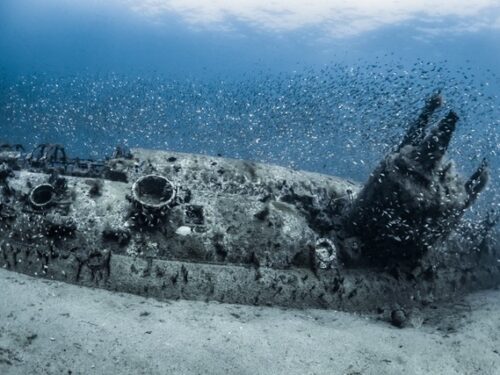 Sunken shipwreck