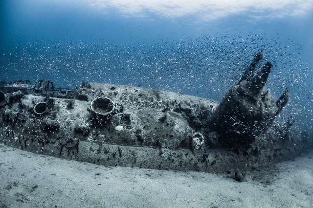 Sunken shipwreck